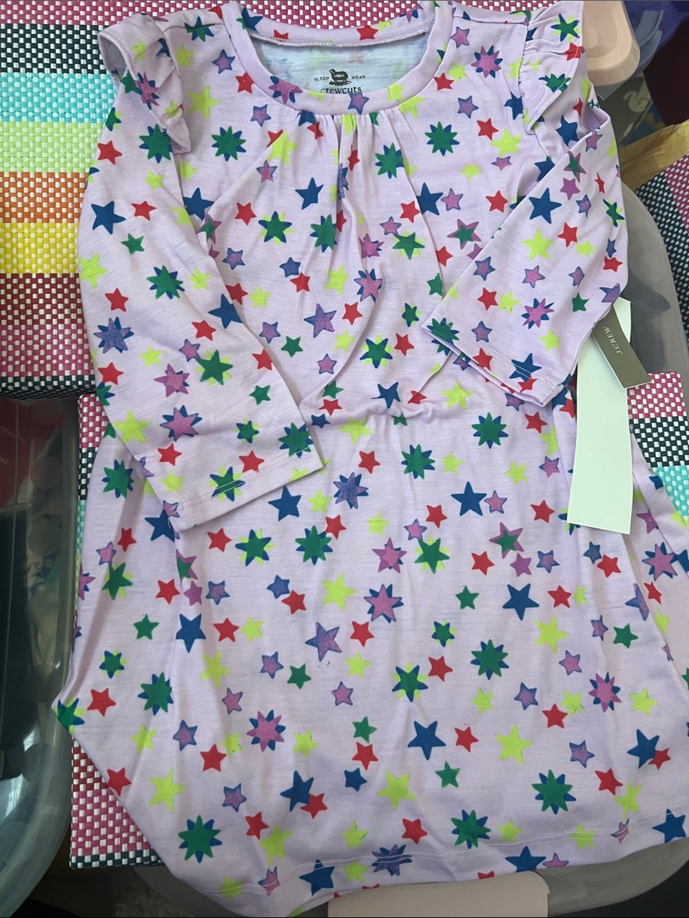 Crewcuts Purple Star Print Girls Nightgown